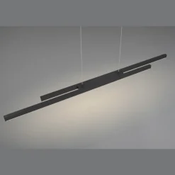 Lámpara de techo colgante Odio Negro LED 22w 3000k 2500LM