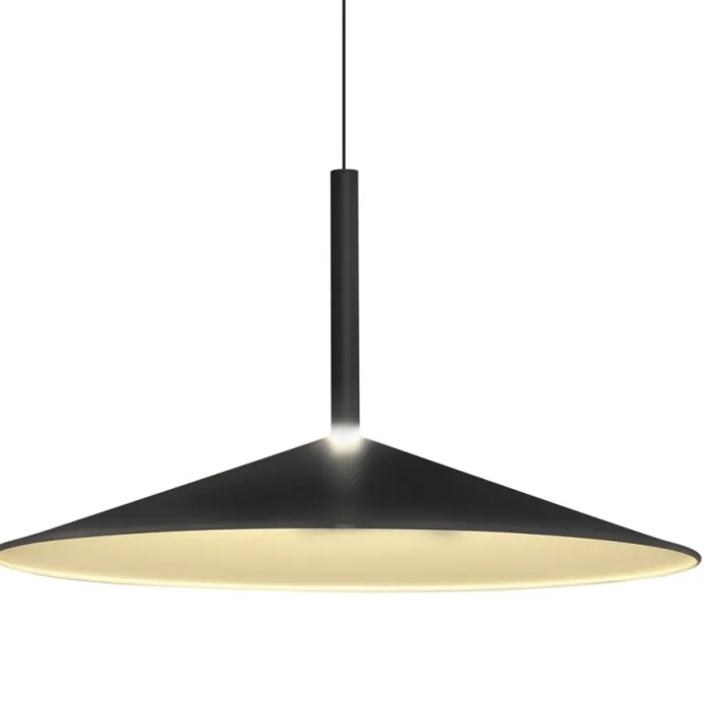 Lámpara de techo colgante Opava Negro LED 18w 3000k 47.5CM Ø