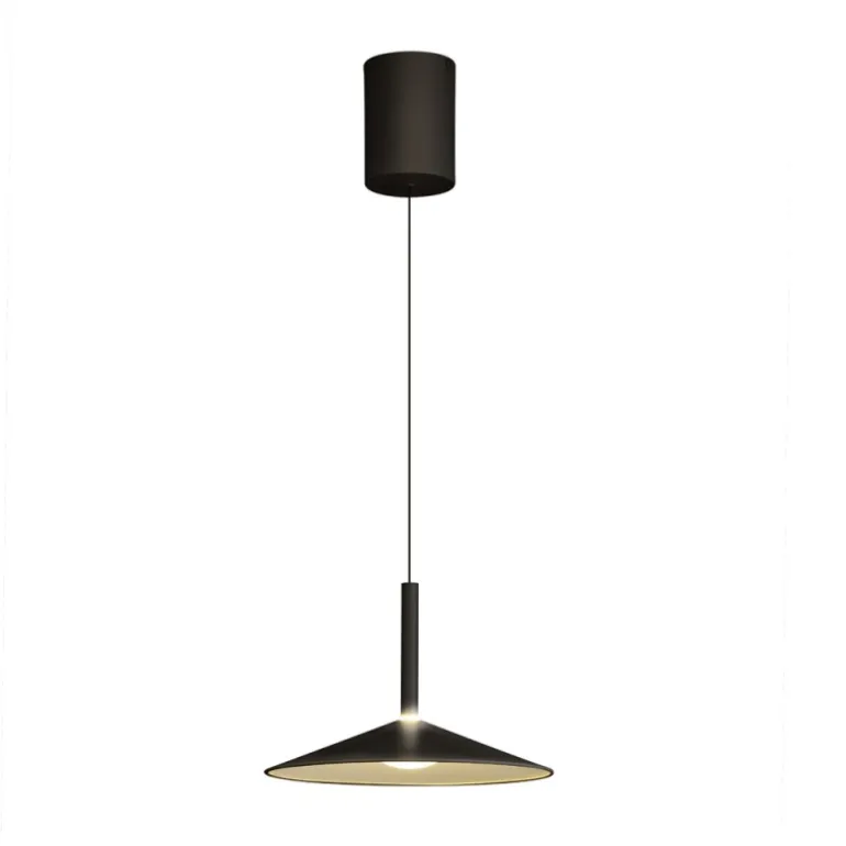 Lámpara de techo colgante Opava Negro LED 9w 3000k 32CM Ø