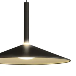 Lámpara de techo colgante Opava Negro LED 9w 3000k 32CM Ø
