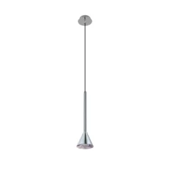 Lámpara de techo colgante Ora 1xGU10 acabado metal níquel satinado estilo moderno 10cm Ø