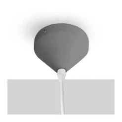 Lámpara de techo colgante Orso 16 1luz 1xE27 acabado aluminio gris estilo moderno 16cm Ø