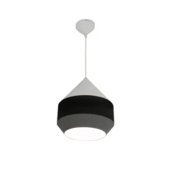 Lámpara de techo colgante Orso 25 1xE27 acabado negro estilo moderno 25cm Ø