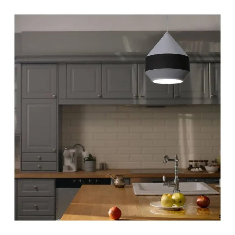 Lámpara de techo colgante Orso 25 1xE27 acabado negro estilo moderno 25cm Ø