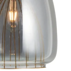 Lámpara de techo colgante Plazen 1luz 1XE27 acabado negro estilo moderno 30cm Ø