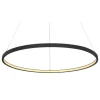Lámpara de techo colgante Ralph LED integrado 29w tonalidad 3000k acabado negro estilo moderno 60cm Ø