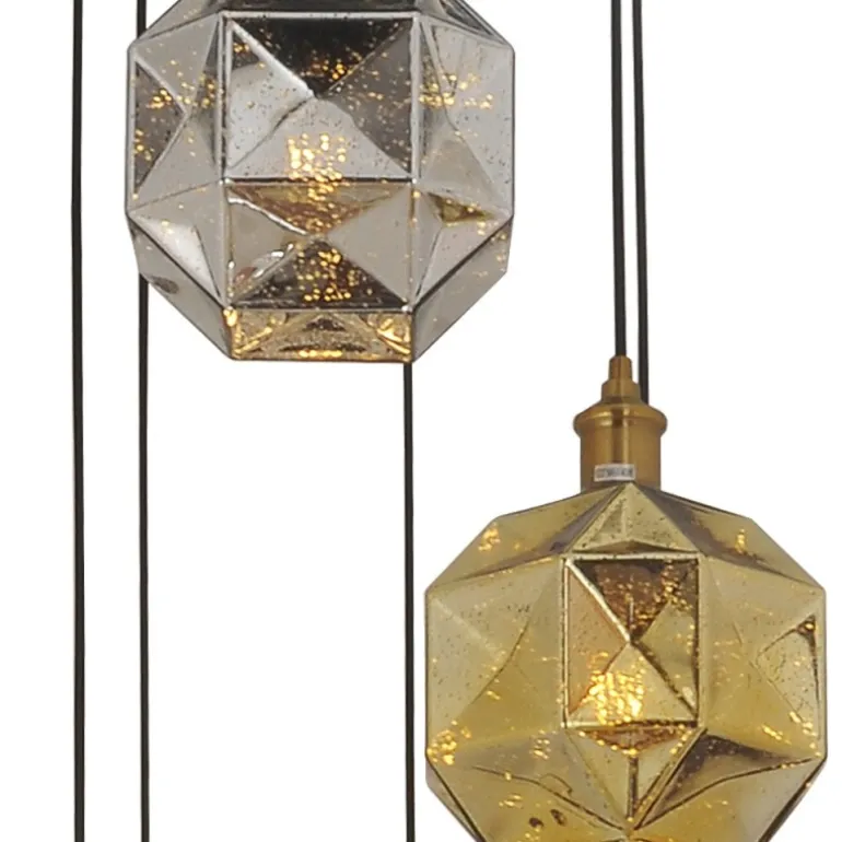 Lámpara de techo colgante Soter 6 luces 6XE27 acabado colores metálicos estilo moderno 40cm Ø