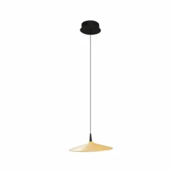 Lámpara de techo colgante Ter LED integrado 7w tonalidad 3000k acabado madera natural estilo nórdico 25cm Ø
