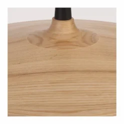 Lámpara de techo colgante Ter LED integrado 7w tonalidad 3000k acabado madera natural estilo nórdico 25cm Ø
