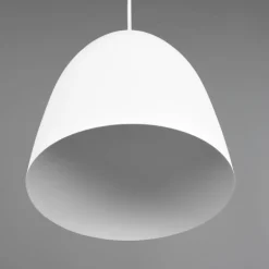 Lámpara de techo colgante Tilda 1 luz 1xE27 acabado metal blanco estilo moderno 25cm Ø