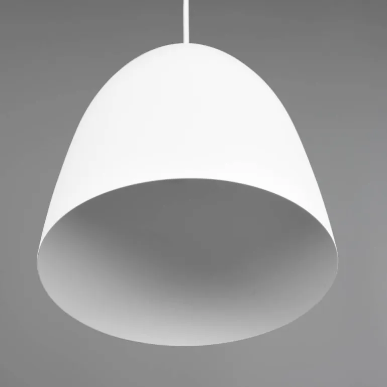 Lámpara de techo colgante Tilda 1 luz 1xE27 acabado metal blanco estilo moderno 25cm Ø