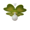 Lámpara de techo colgante Trébol 1xE27 acabado madera verde estilo infantil 49cm Ø