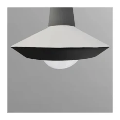 Lámpara de techo colgante Yon 1xE27 acabado gris estilo moderno 26cm Ø