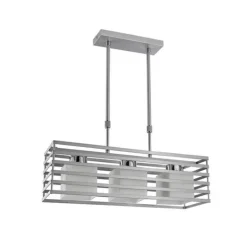 Lámpara Jaula 3l Plata
