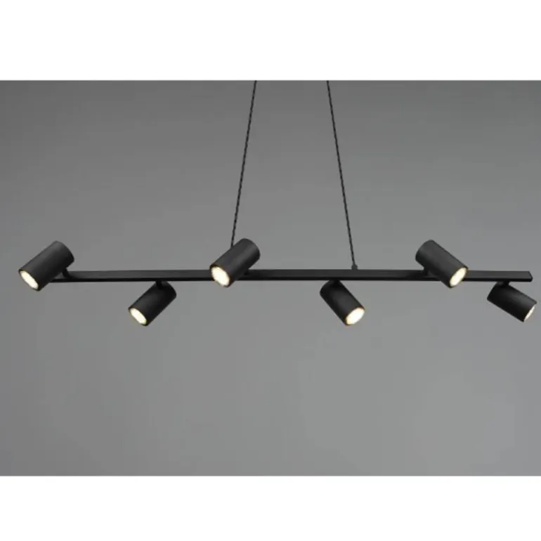 Lámpara lineal Marley negro 6L