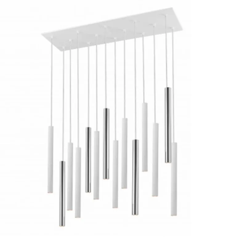 Lámpara Varas Cromo / Blanco 14L