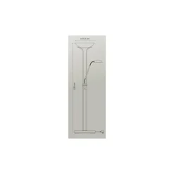 PIE DE SALON LAMPA NIQUEL LED