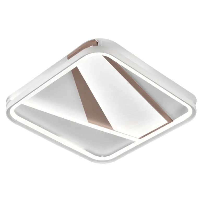 Plafón de techo Arava Cuadrado LED 98W 3CCT 49.5X49.5CM