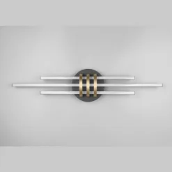 Plafón de techo Cinto Negro / Oro LED 20w 3000k 3 Intensidades