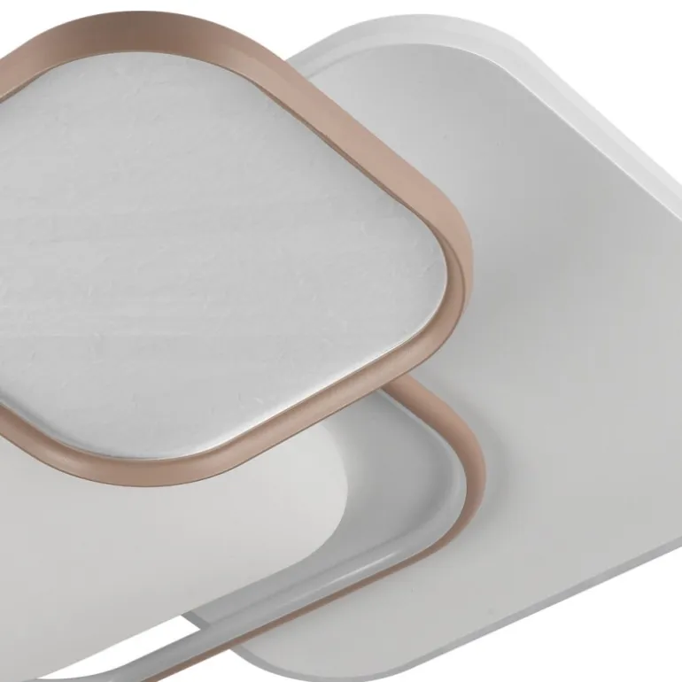 Plafón de techo Curtiss Cuadrado LED 105w 3CCT 53X53CM