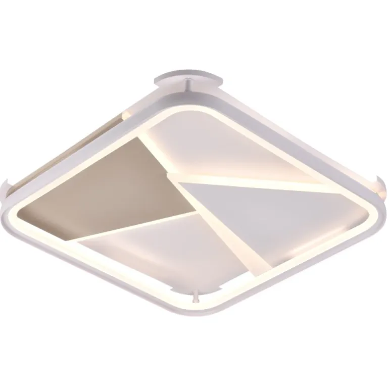Plafón de techo Pilatus Cuadrado LED 88w 3CCT 50X50 CM