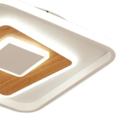 Plafón de techo Suva Cuadrado LED 43w 3CCT 48X48CM