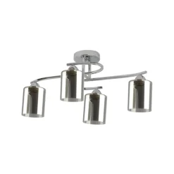 Plafón de techo Zlin Cromo 4L 4XE27