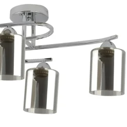Plafón de techo Zlin Cromo 4L 4XE27
