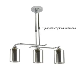 Plafón de techo Zlin Cromo 3L 4XE27
