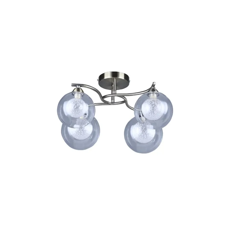 Plafón double cuero 4xG9