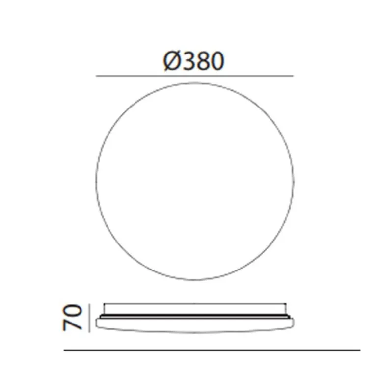 Plafón Eros 48w CCT