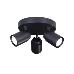 Plafón Hum 3L Negro