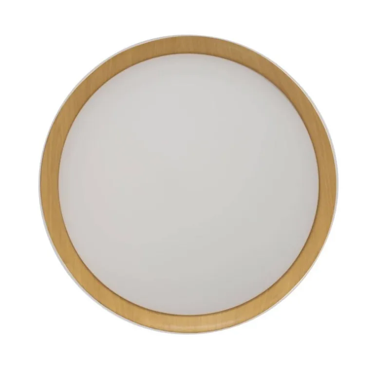 Plafón Lea Blanco / Madera 80cm