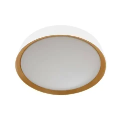 Plafón Lea Blanco / Madera 80cm