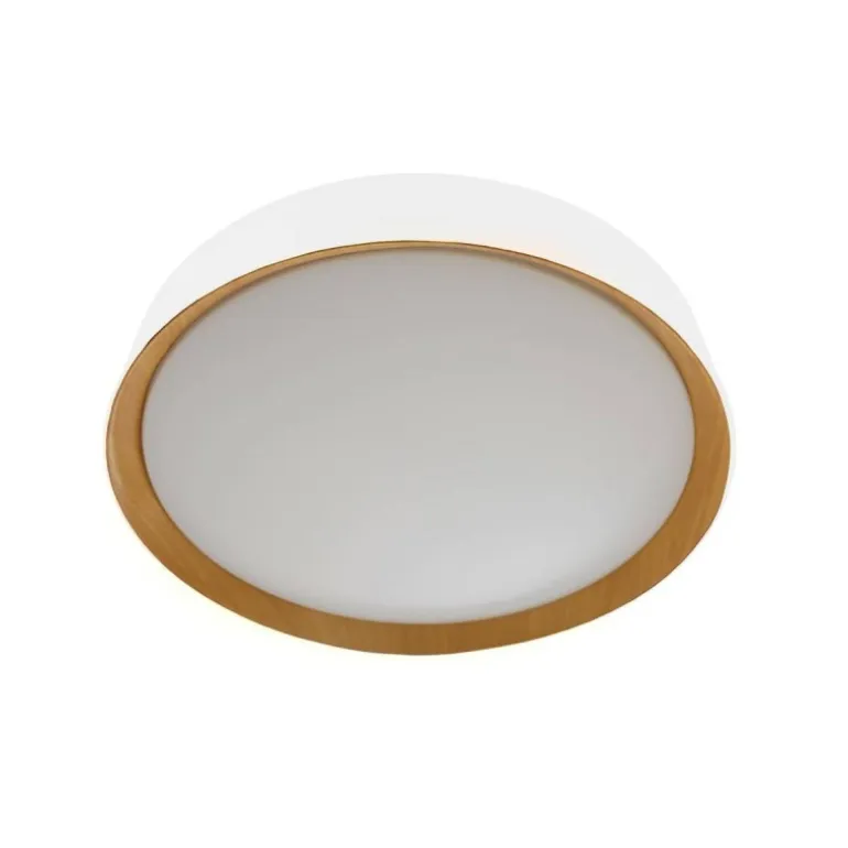 Plafón Lea Blanco / Madera 80cm
