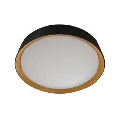 Plafón Lea Negro / Madera 80cm
