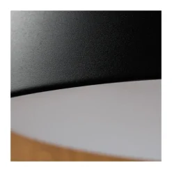 Plafón Lea Negro / Madera 80cm