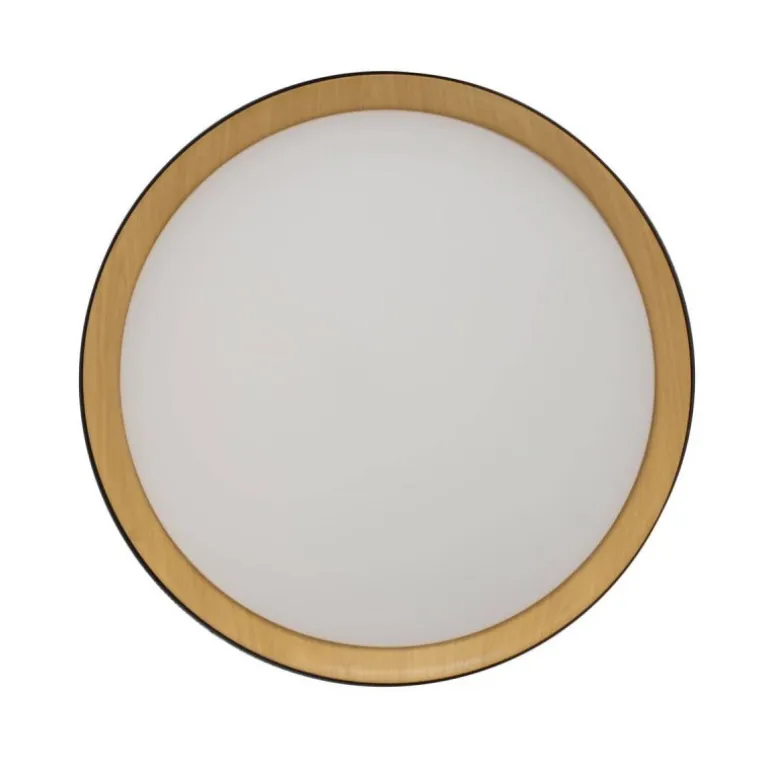 Plafón Lea Negro / Madera 80cm