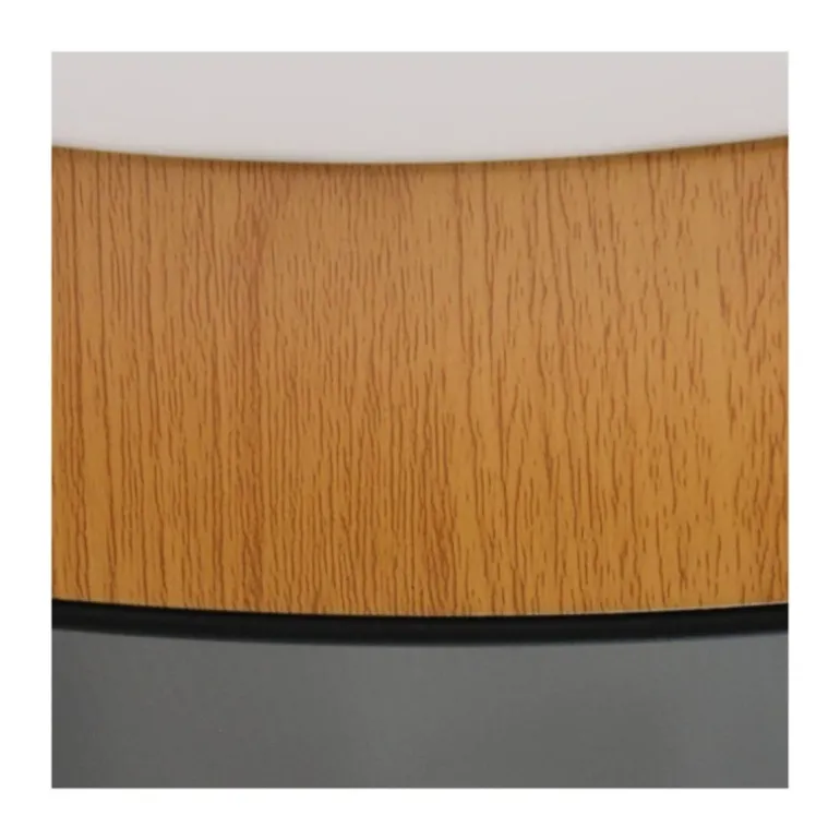 Plafón Lea Negro / Madera 80cm