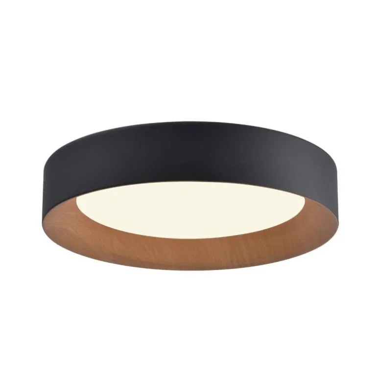 Plafón Lili Negro / Madera 65cm