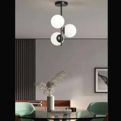 Plafón Rondo Negro 3L