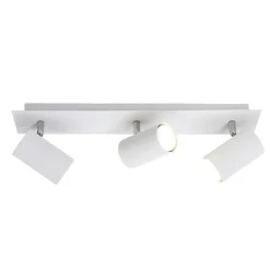 Regleta de focos superficie Marley 3L Blanco Orientable 3XGU10