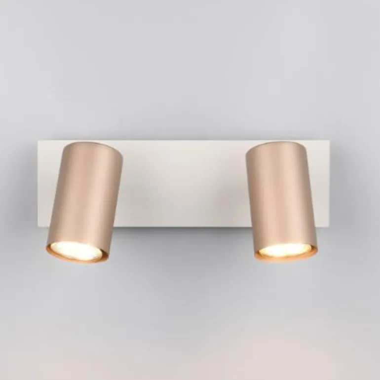 Regleta de focos superficie Marley 2L Café Orientable 3XGU10