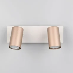 Regleta de focos superficie Marley 2L Café Orientable 3XGU10