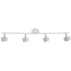Regleta 4l blanco mate led