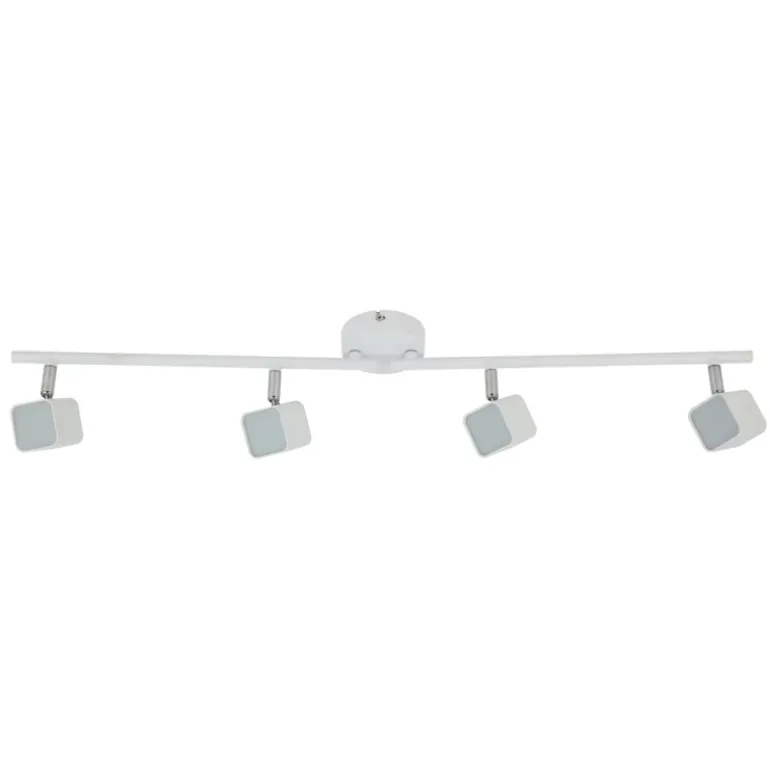 Regleta 4l blanco mate led