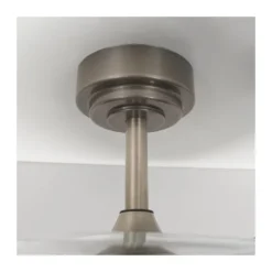 Ventilador de techo Aneto níquel LED 72w 3CCT acabado níquel estilo moderno aspas plegables motor DC 106cm Ø