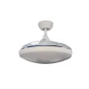 Ventilador de techo Anubis blanco LED 36w 3CCT acabado blanco estilo moderno aspas plegables motor DC 107cm Ø DC