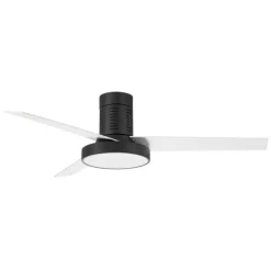 Ventilador de techo Boston negro LED 36w 3CCT acabado negro estilo moderno motor DC 132cm Ø