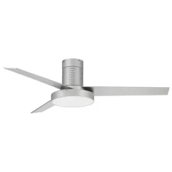 Ventilador de techo Boston plata LED 36w 3CCT acabado plata estilo moderno motor DC 132cm Ø